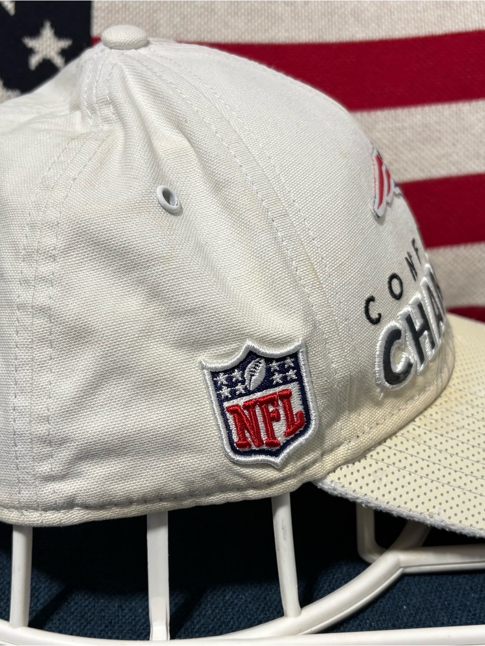 New England Patriots Conference Champions Hat - White/Tan - Picture 4 of 12